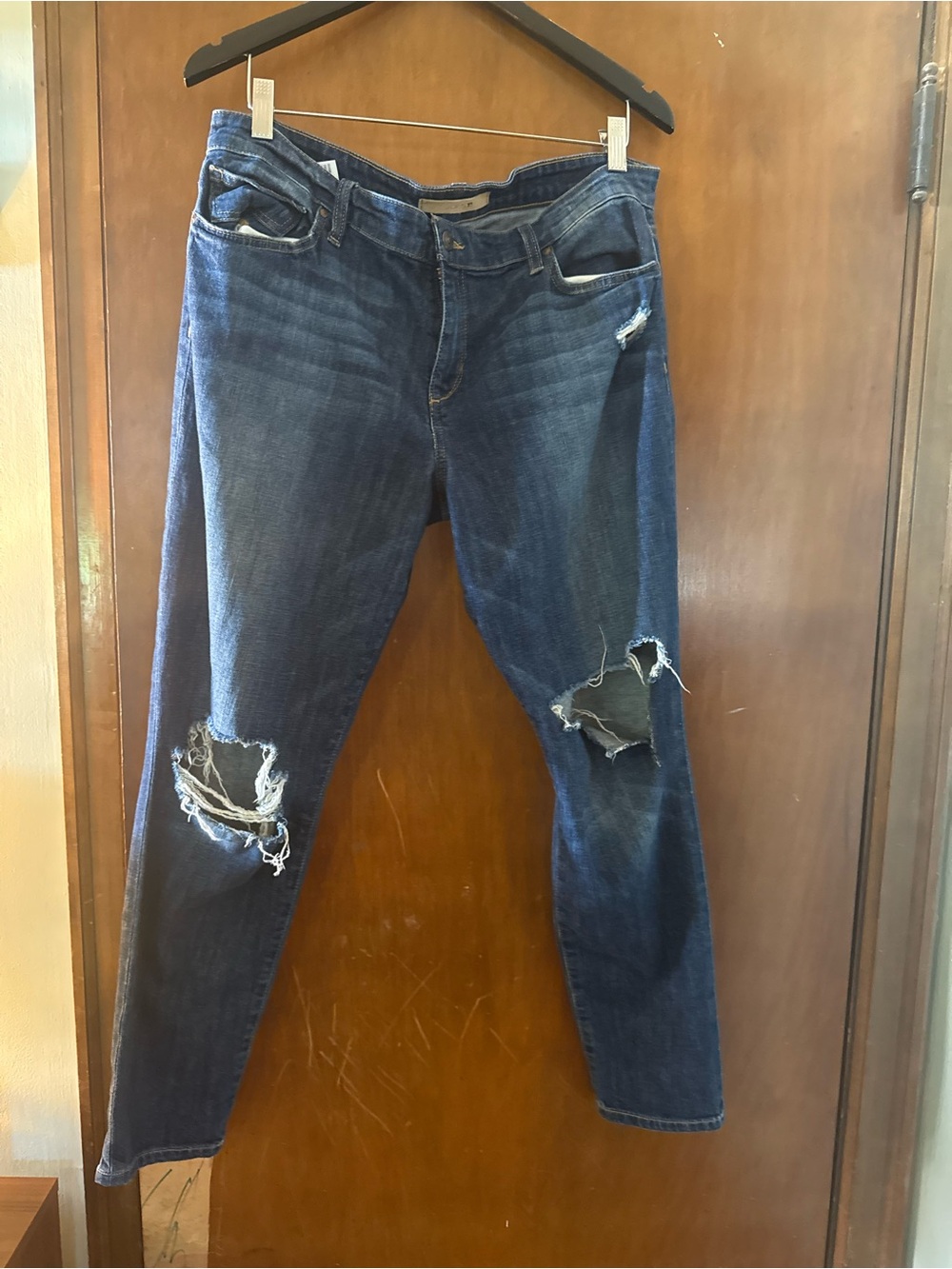 Joe’s Jeans Women's Dark Blue Ripped Skinny Jeans